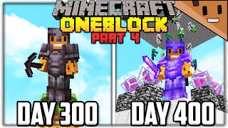 I Spent 400 Days in ONE BLOCK Minecraft... Here's What Happened