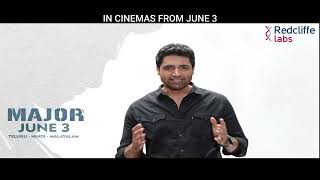 Major Trailer In Cinemas June 3rd | Adivi Sesh | Role of Fitness in a Major’s Life | Redcliffe Labs