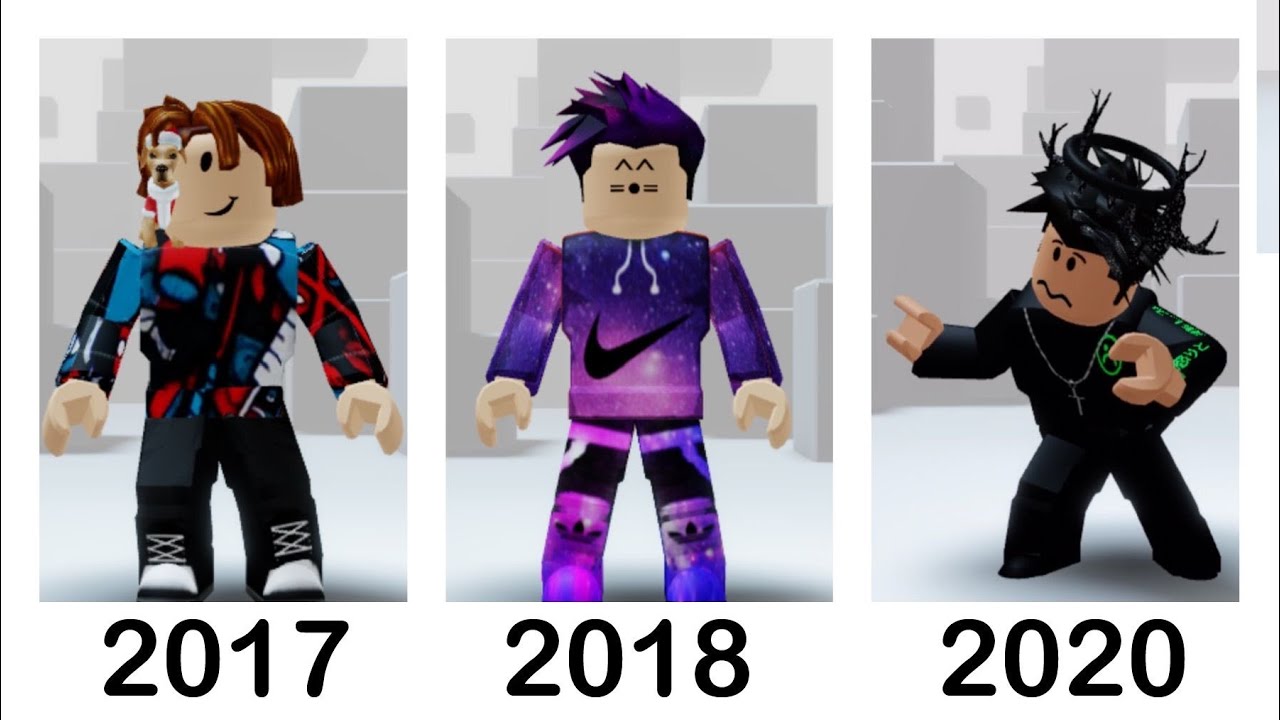 My Roblox Avatar Evolution 20172019