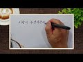 성경요절 찬양과 함께하는 캘리그라피 성경말씀카드 시편1 1~10편 남무열 목사