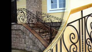 Кованые перила для лестниц, балконов и террас. Wrought iron railings for stairs and terrace.