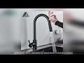 ✔️Rozin Smart Touch Kitchen Faucet Black Pull Out Sensor Faucets Black/N