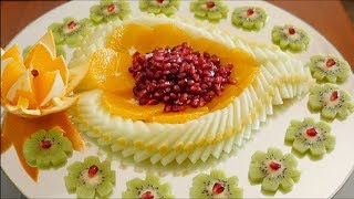 How to make a Sliced ​​Fruit Platter | Fruit Carving design