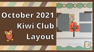 Create a Page With Me ~ October 2021 Kiwi Club Kit