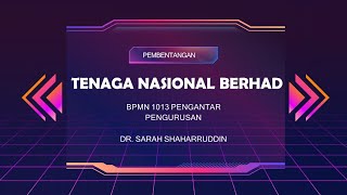 Pembentangan Pengantar Pengurusan (TNB)