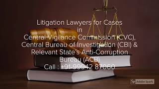 Bribery case lawyers | Anti Corruption case advocates in Chennai India | CBI Case attorneys in India