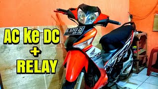 CARA MERUBAH ARUS AC KE DC SUPRA X 125 ( LAMPU TERANG DAN STABIL )