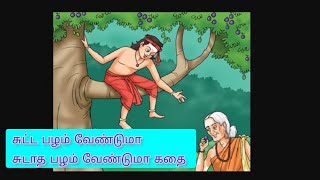 சுட்ட பழம் வேண்டுமா சுடாத பழம் வேண்டுமா கதை - தமிழ் கடவுள் முருகனும் ஔவையாரும்தமிழில் விளையாடிய கதை