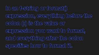Learn about format specifiers in Python - From course I built 2 years ago #pythonprogramming