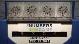 Midday Numbers Game Drawing: Sunday, December 29, 2013