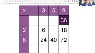 How to do multiplication grids