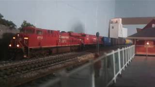 RUNNING BRIAN,S ES44 WITH MY AC4400 LOCO