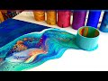 CORAL REEF - Beautiful Acrylic Pouring Technique with Multicolor Cells - Fluid Art - Acrylic Pouring