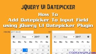 Add Datepicker to Input Field using jQuery UI