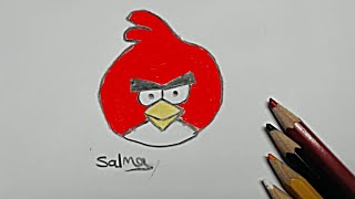 رسم انجري بيرد للمبتدئين? How to draw angry bird