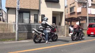 酪農カフェ『酪』までツーリング　女性ライダー　ホンダ・GB250クラブマン　MC10　GB250　Clubman　Spec-A　2014 CB400SB HYPER VTEC Revo