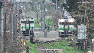 江差線 湯ノ岱駅 キハ40系 2013.5.19