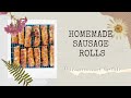 Homemade sausage rolls