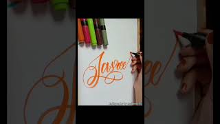 Requested name:-Jasreet...If u want your name comment below❤️👇#Calligraphy #Shorts #trending