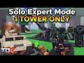 Solo Expert Mode With 1 TOWER ONLY (Final Wave) - Tower Defense X/TDX Roblox