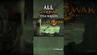Evolution of God of War Main Menu Screens (2005-2022)
