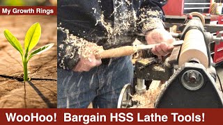 Spindle Turning on Shopsmith Mark V with Benjamin's Best & Harbor Freight's HSS Lathe Chisel Sets