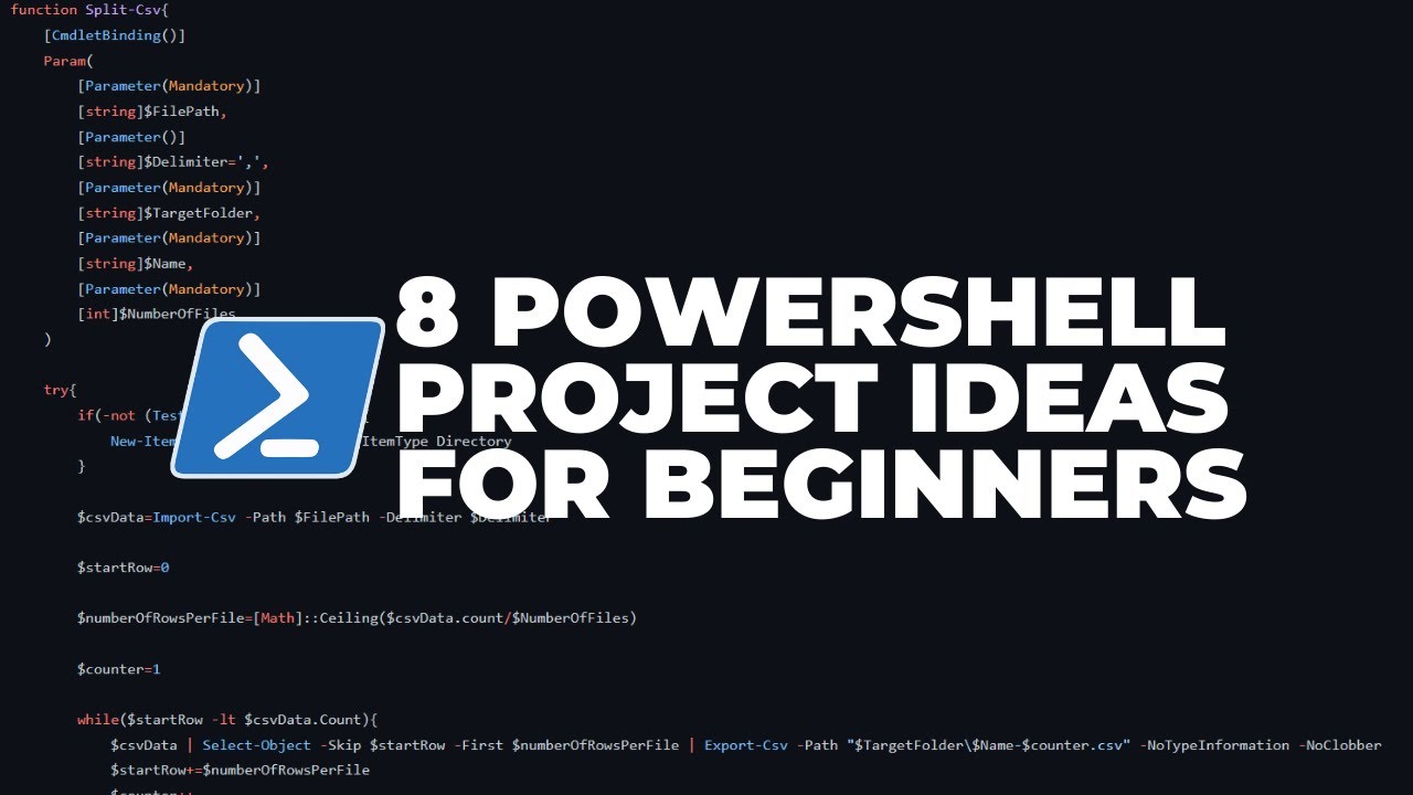 8 PowerShell Project Ideas For Beginners - YouTube