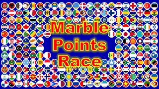 216 Country Marble Points Race #1 in Algodoo | Marble Factory