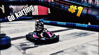 Indoor go-karting for the first time ￼