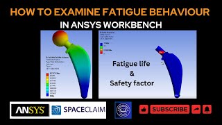 ⁣How to analyze fatigue life and safety factors using FEA in Ansys Workbench.