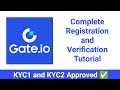 Gate.io Exchange Registration and Identity Verification Tutorial | Gate io KYC | Gateio