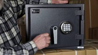 MSAFE PFB1 Heavy Duty Fire \u0026 Burglary Safe; Combination Change Demonstration