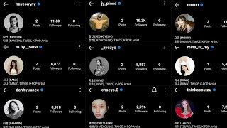 TWICE OPENED NEW ACCOUNTS 😍😍