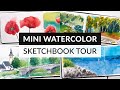 Watercolor sketchbook tour: Urban sketching & landscapes 2019–2022