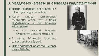 7. osztály történelem - Magyarország a II. világháborúban, a német megszállás