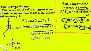 Parametrize a Curve with Respect to Arc Length - Vector Calculus