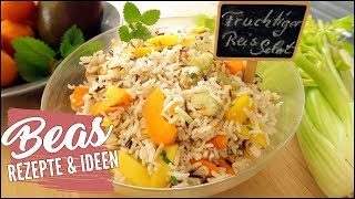 Fruchtiger Reissalat Rezept | Wildreis \u0026 Basmati Reis mit Früchten - Grillbeilage