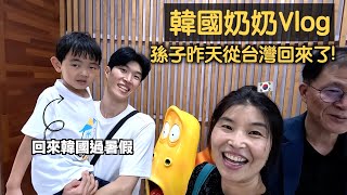 59歲韓國奶奶的vlog影片 ep. 從台灣回來的孫子！