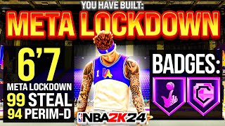 THE #1 META LOCKDOWN BUILD IN NBA 2K24 COMP PRO AM!
