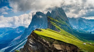 ALPS & DOLOMITES (Drone + Timelapse) Heavenly Nature Relaxation™ 5 Minute Short Film in 4K UHD