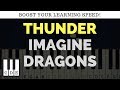 Thunder 🎹 Imagine Dragons free letters for piano 🎹