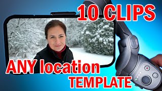 FILM ANY LOCATION with your smartphone and gimbal | 10 clips template |  DJI OM4 with iPhone 12pro
