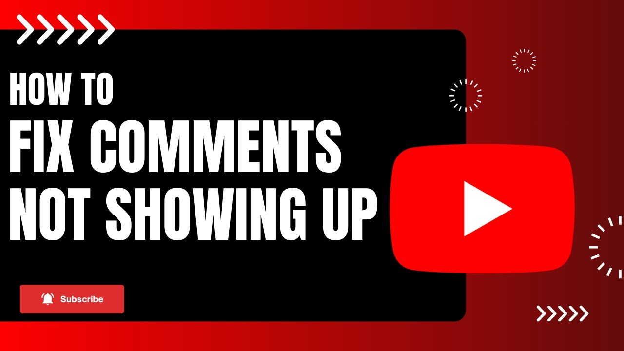 How To Fix Youtube Comments Not Showing Up Youtube