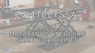 Autonostin | Siirrettävä matalanostin 3000kg, sähkölukollinen | Elekma Redats L550