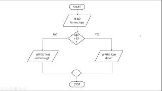 How to Create a Flowchart for Programming Part 5 - IF Decisions