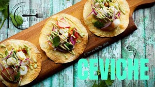 How to make SHRIMP \u0026 SCALLOP CEVICHE TOSTADAS