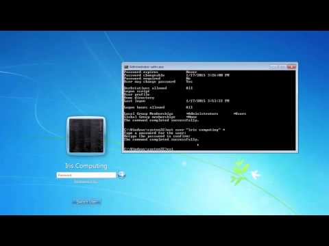Remove Windows accounts or change PC administrator passwords using Command Prompt. Windows 7,8 and 10