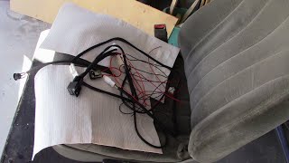 Installing a cheap heated seat kit.