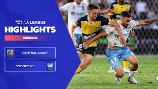 Central Coast Mariners v Sydney FC - Highlights | Isuzu UTE A-League 2023-24 | Round 16