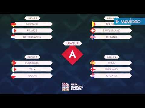 UEFA NATIONS LEAGUE DRAW RESULTS - YouTube